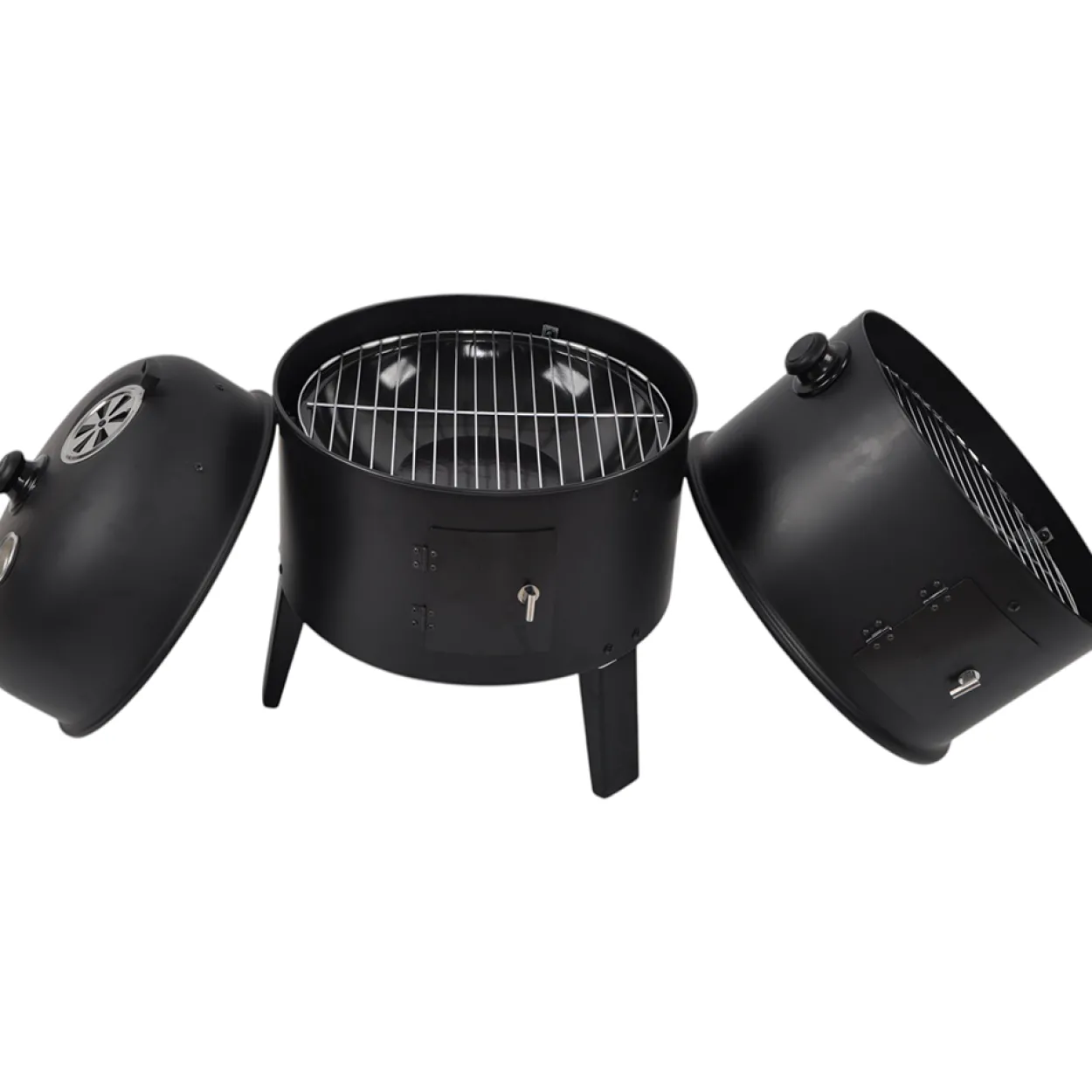 3-in-1 Räuchergrill vertikal, ca. 40 x 80 cm