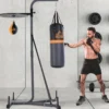 2-in-1 Standdesign Boxsackständer Boxsack Punchingball Boxstation