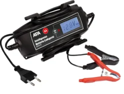 Int. Batterieladegerät 6/12V 4A mit Kabelaufroller
