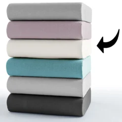 Interlock Doppeljersey-Spannbetttuch - ca. 140 - 160 x 200 cm