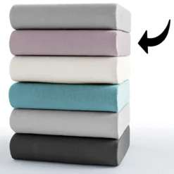 Interlock Doppeljersey-Spannbetttuch - ca. 140 - 160 x 200 cm