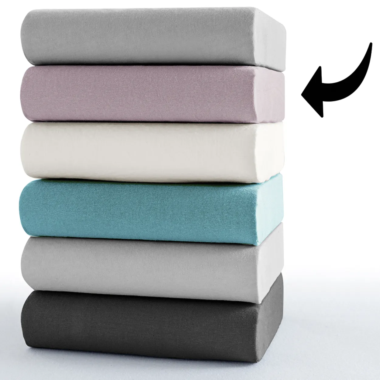 Interlock Doppeljersey-Spannbetttuch - ca. 140 - 160 x 200 cm