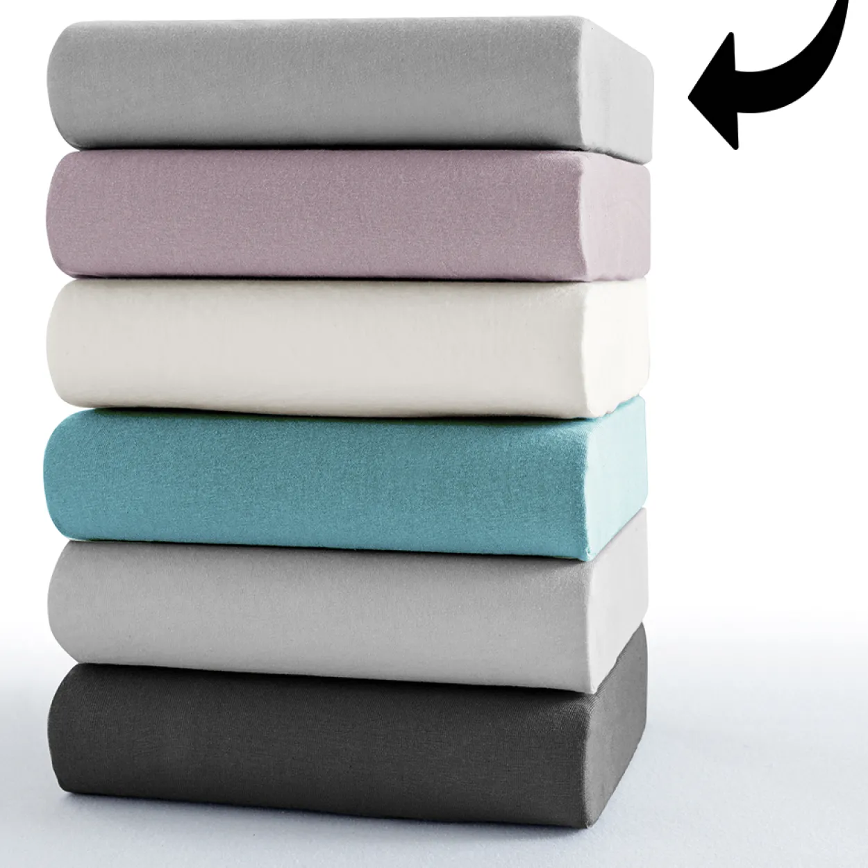 Interlock Doppeljersey-Spannbetttuch - ca. 140 - 160 x 200 cm