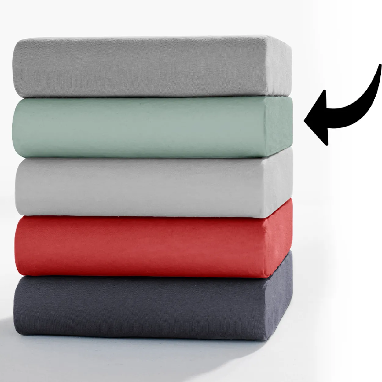 Interlock Doppeljersey-Spannbetttuch ca. 180 – 200 x 200 cm
