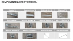 3-in-1 Universal BKW Halterung, Balkon/Boden/Wand
