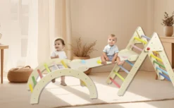 3-in-1 zusammenklappbares Regenbogen-Kletterset