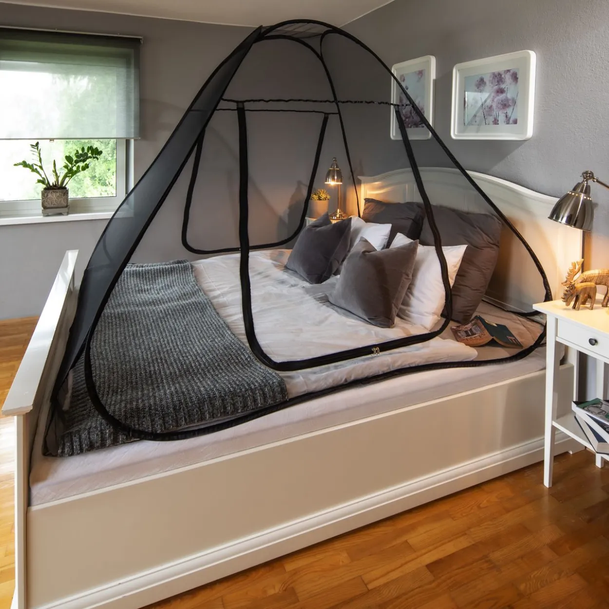 IS Pop-Up Mosquitonetz 180x200cm Anthrazit