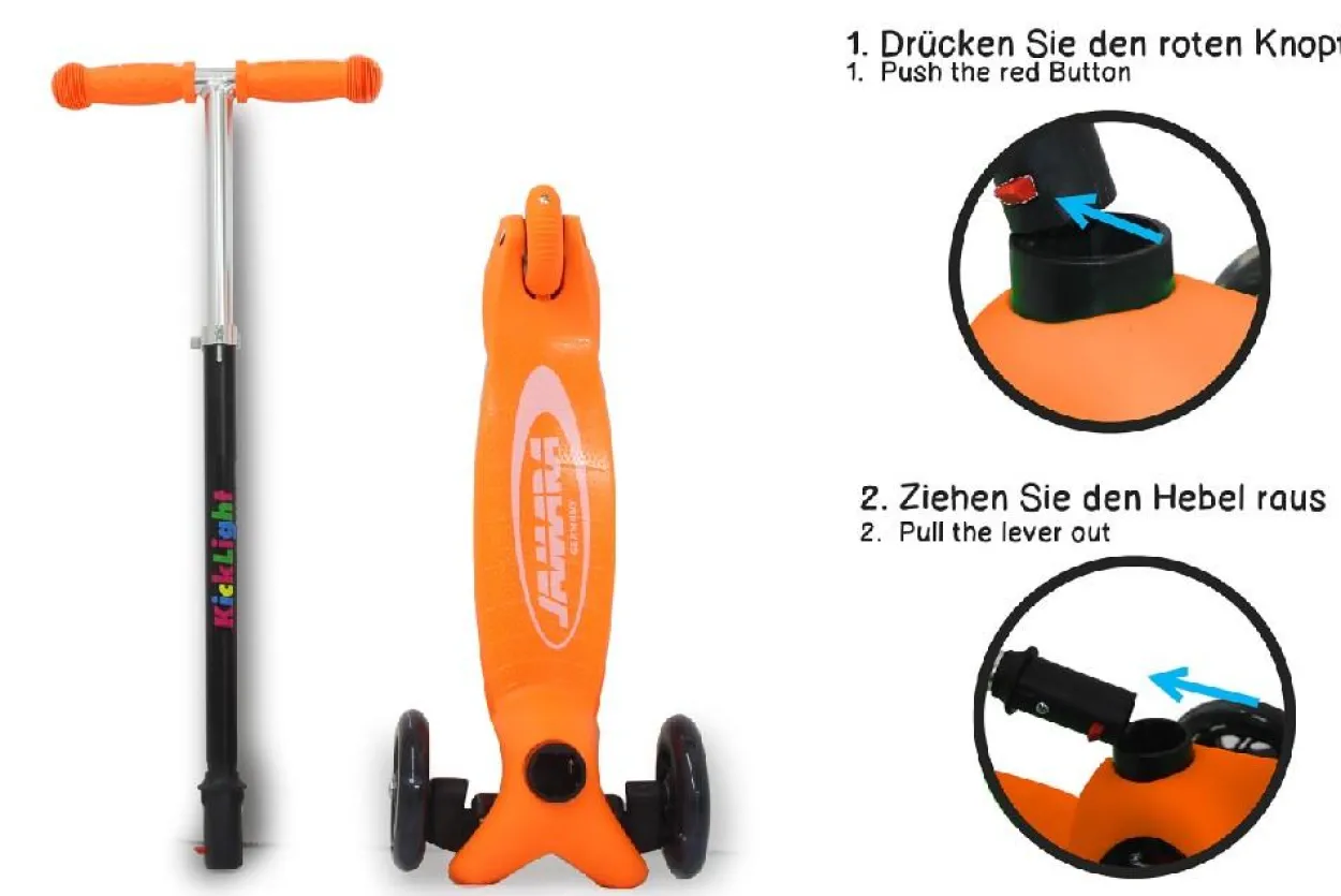 JAMARA KickLight Scooter orange