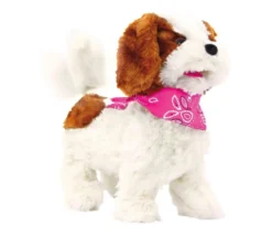 JAMARA Lucky RC Plüschhund Weiss/Braun 27MHz