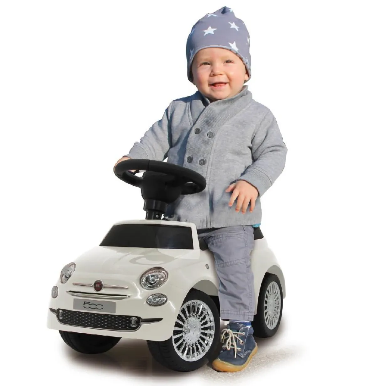 JAMARA Rutscher Fiat 500 weiss