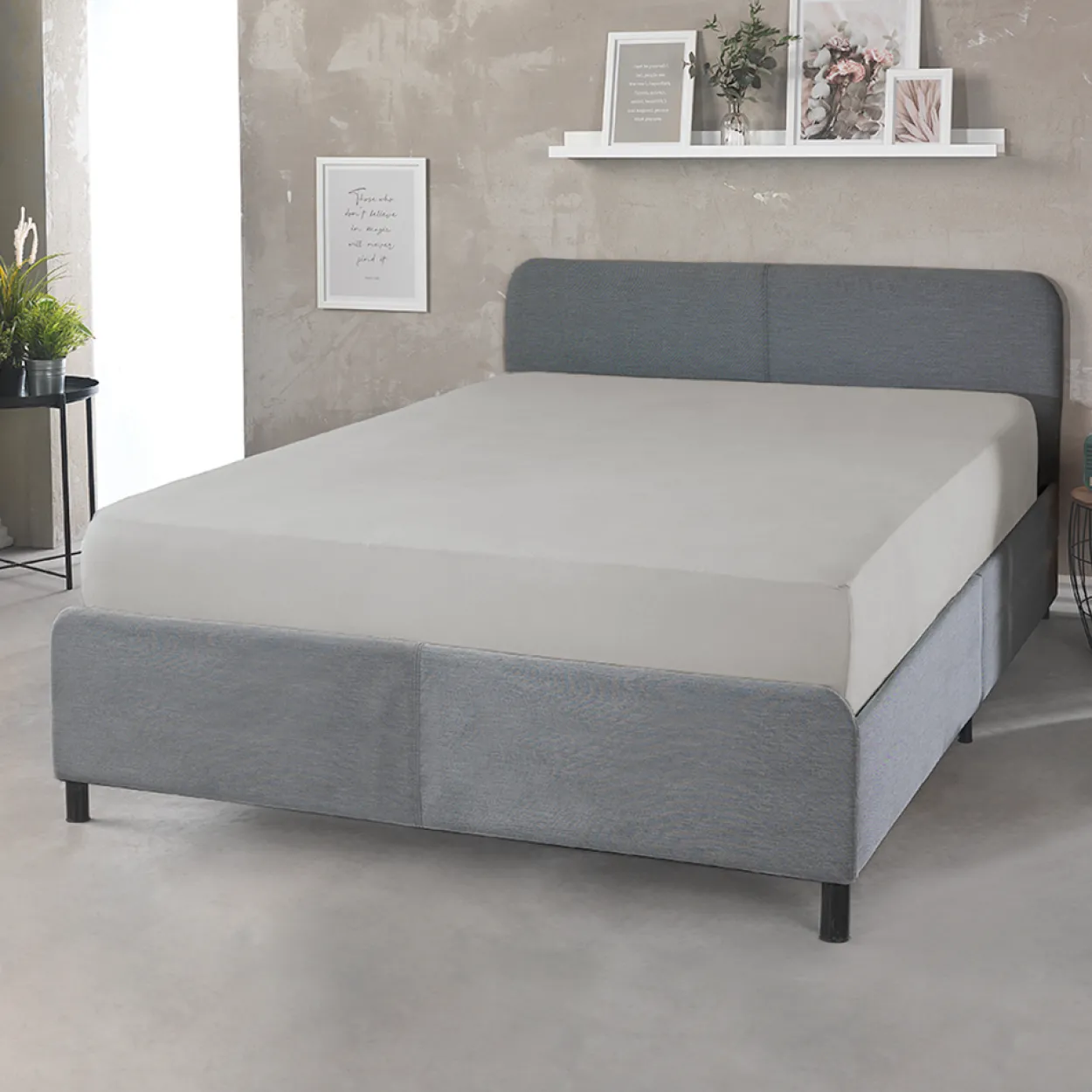 Jersey-Boxspringbett- oder Jersey-Topper-Spannbetttuch
