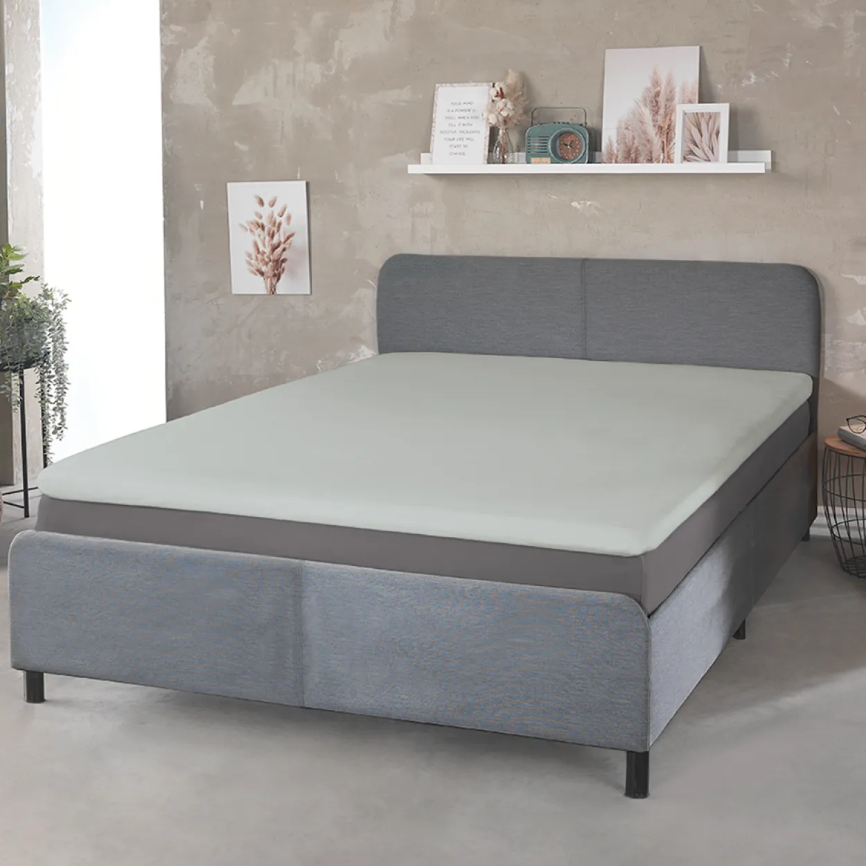 Jersey Spannbetttuch für Topper oder Boxspringbett