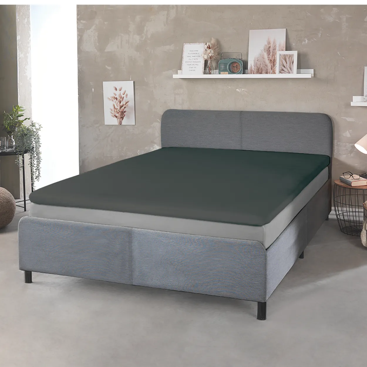 Jersey Spannbetttuch für Topper oder Boxspringbett