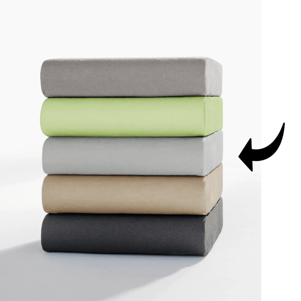 Jersey Spannbetttuch für Topper + Boxspringbett