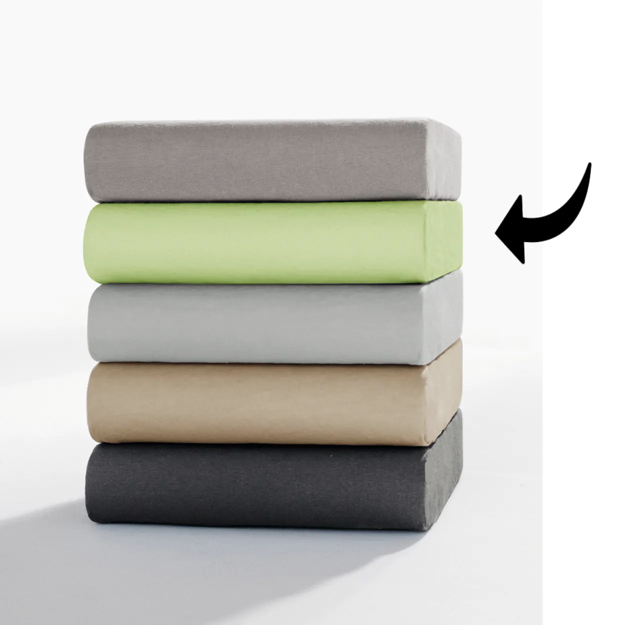 Jersey Spannbetttuch für Topper + Boxspringbett