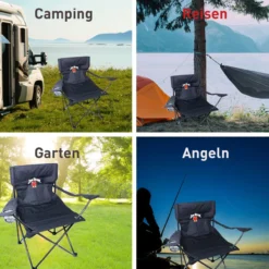 Jim Beam faltbarer Campingstuhl mit Getränkehalter JB0253