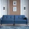 Juniper 3-Sitzer Schlafsofa mit Bettkasten und Schlaffunktion - Blau