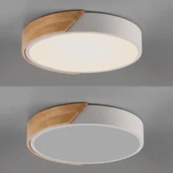 JUST LIGHT. LED Deckenleuchte BILA, 1xLED-Board/24W, 3000K, rund, Weiss