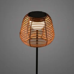 JUST LIGHT. LED Stehleuchte ASKIA, 1xLED-Board/3Watt, 3000K, Akkuleuchte, IP54, Schwarz