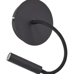 Jutta LED-Wandleuchte, flexibler Lesearm, 14 cm Durchmesser