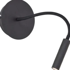 Jutta LED-Wandleuchte, flexibler Lesearm, 14 cm Durchmesser