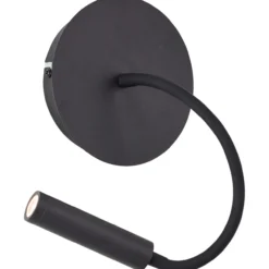 Jutta LED-Wandleuchte, flexibler Lesearm, 14 cm Durchmesser