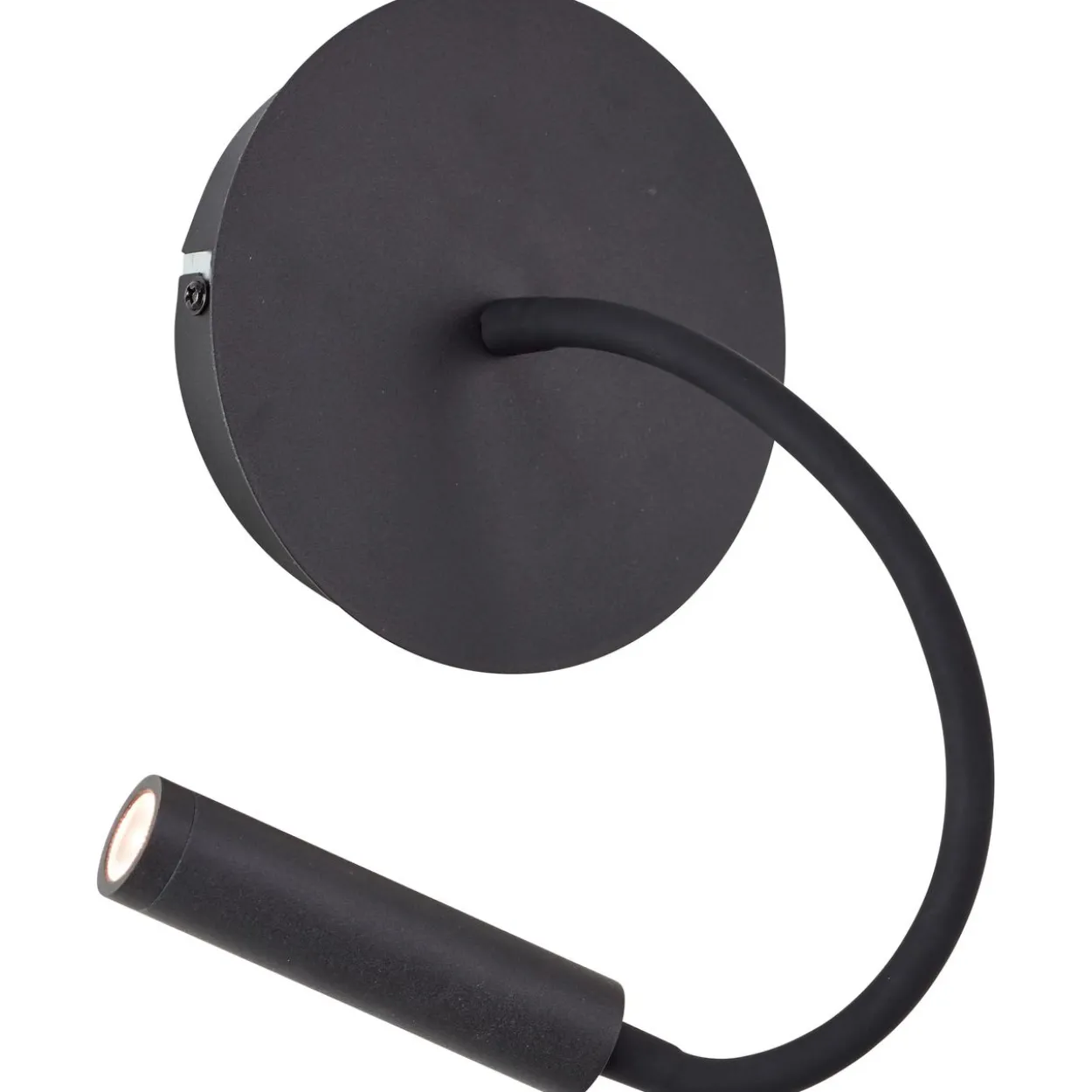 Jutta LED-Wandleuchte, flexibler Lesearm, 14 cm Durchmesser