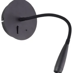 Jutta Wandleuchte, USB-Anschluss, flexibler Lesearm, 14 cm Durchmesser