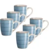 Kaffeebecher 38 cl, 6-er Set, DUNKELBLAU