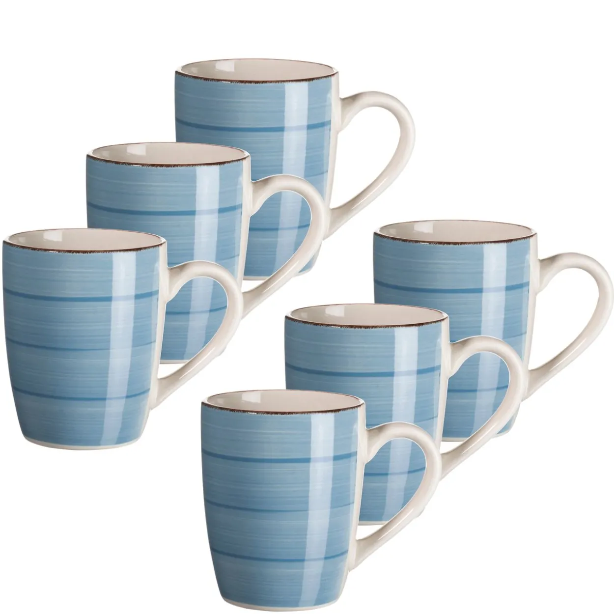 Kaffeebecher 38 cl, 6-er Set, DUNKELBLAU