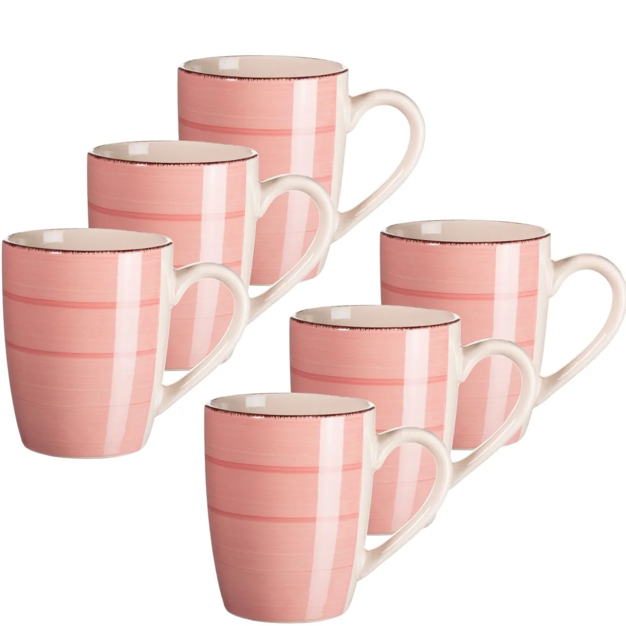 Kaffeebecher 38 cl, 6-er Set, KORALLE