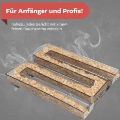 Kaltrauchgenerator mit 5 Stunden Räucherzeit, Räucherschnecke für den Räucherofen