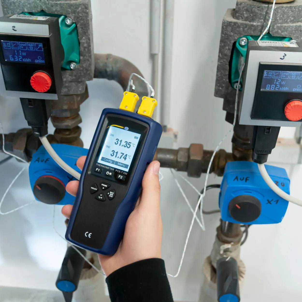 2-Kanal-Datenlogger-Thermometer PCE-T 330