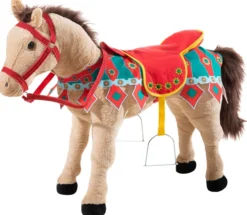 KARUSSELLPFERD beige mit Sound