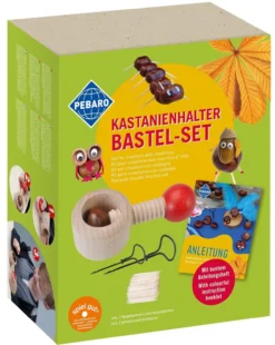 Kastanienbohrer-Set mit Anleitungsheft