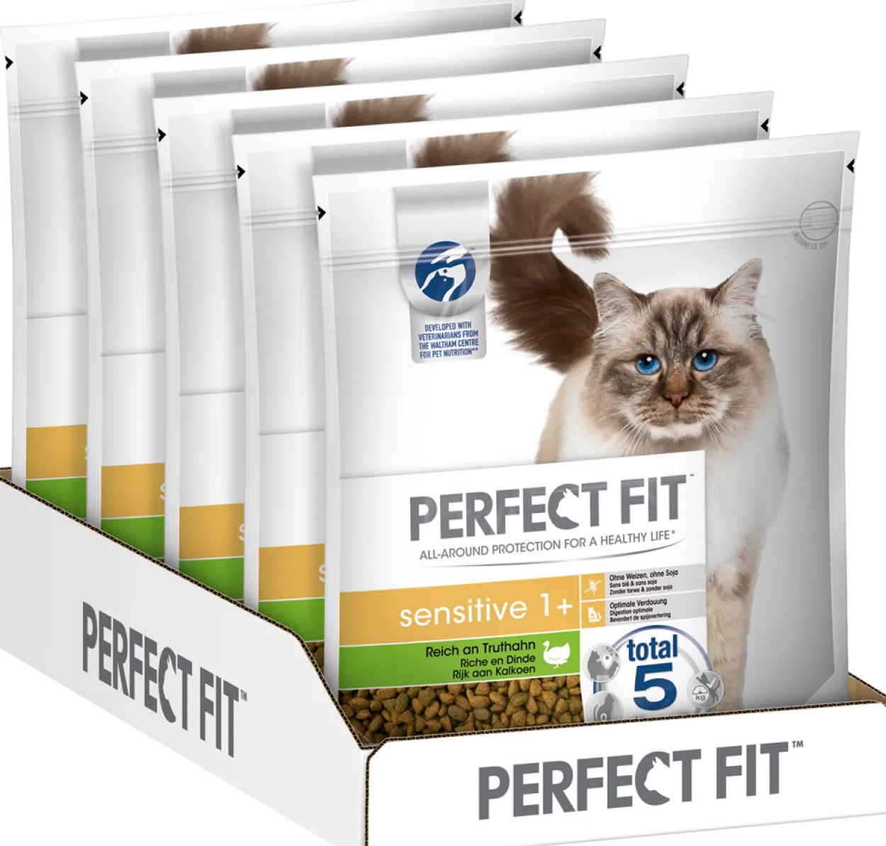 ™ Katze Beutel Sensitive 1+ mit Truthahn 5 x 1,4 kg