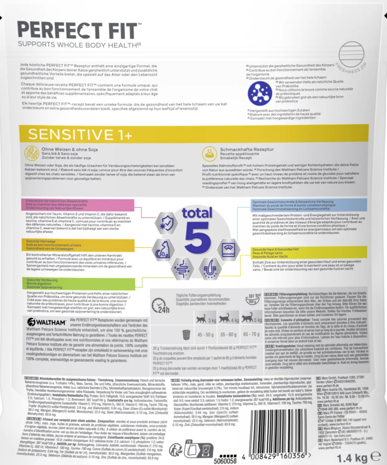 ™ Katze Beutel Sensitive 1+ mit Truthahn 1,4kg
