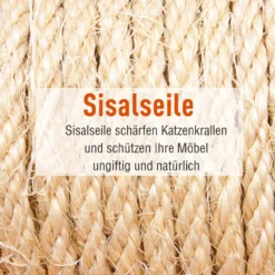 Katzenbaum Kratzbaum Katzenkratzbaum Kletterbaum Katze Sisal (Grau)