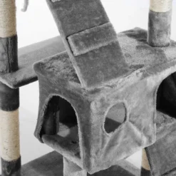 Katzenbaum Kratzbaum Katzenkratzbaum Kletterbaum Katze Sisal (Grau)