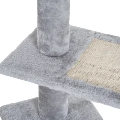 Katzenkratzbaum Treppe 5 Schichten Beige Grau 48 x 48 x 99,5 cm (LxBxH)