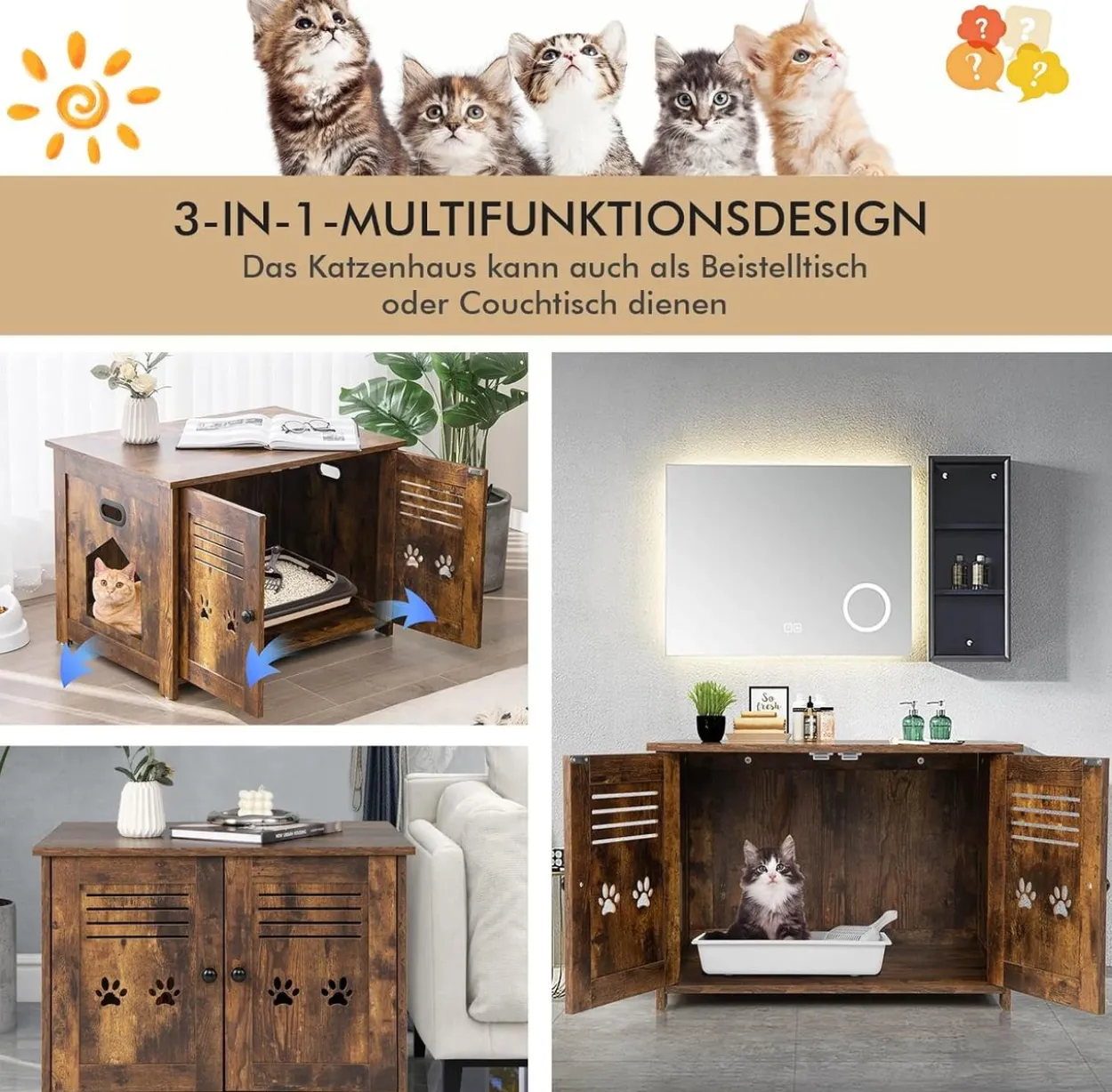 Katzenschrank Katzentoilette