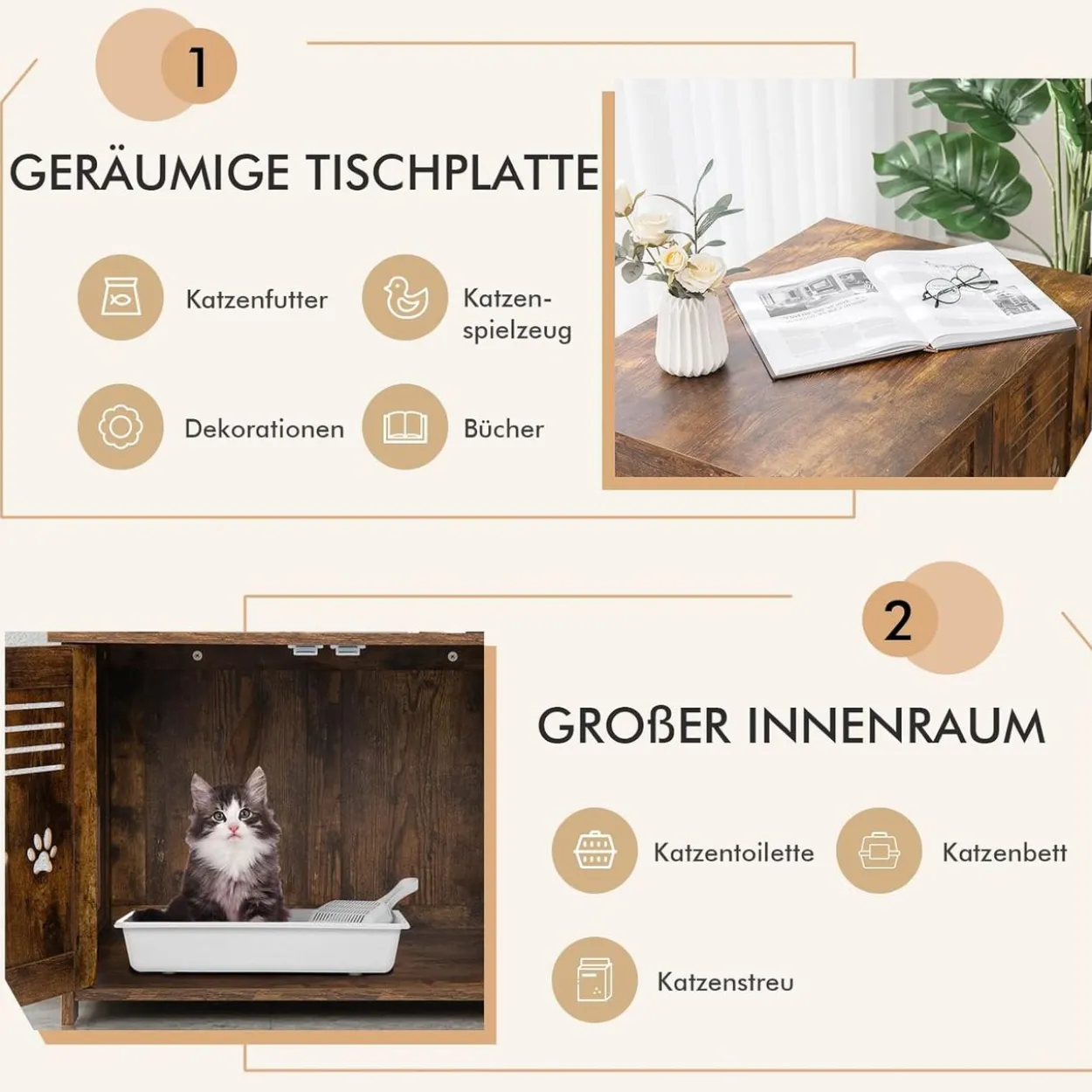 Katzenschrank Katzentoilette