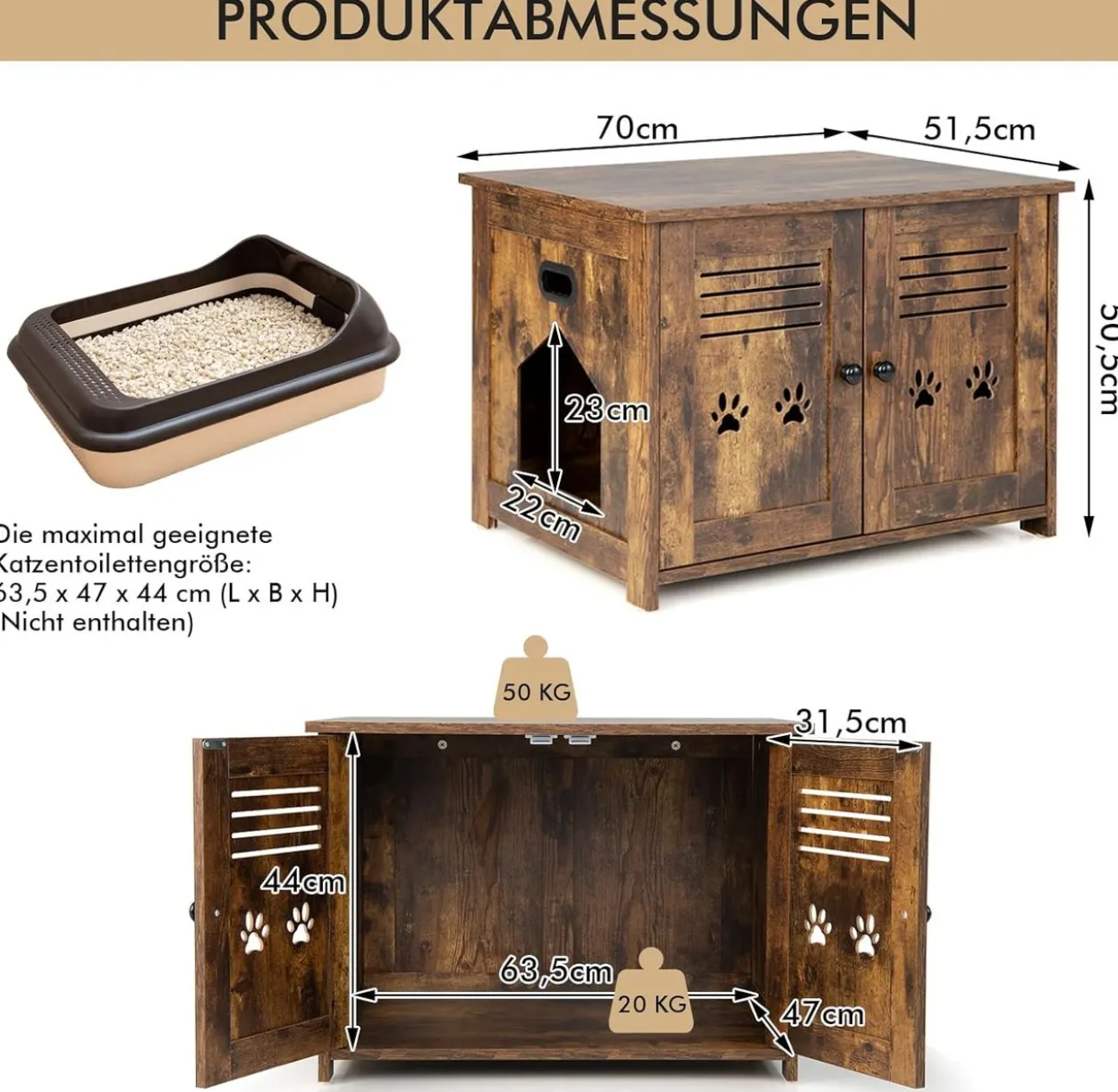 Katzenschrank Katzentoilette