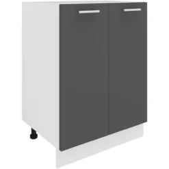 Küchenschrank Breite 60 cm Drehtüren Unterschrank Küche Küchenmöbel Esilo