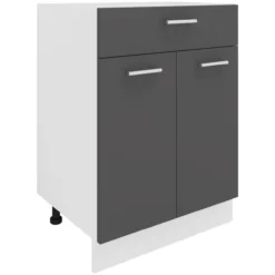 Küchenschrank Breite 60 cm Schublade Unterschrank Küche Küchenmöbel Esilo