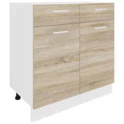 Küchenschrank Breite 80 cm Schublade Unterschrank Küche Küchenmöbel Esilo