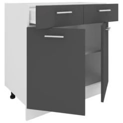 Küchenschrank Breite 80 cm Schublade Unterschrank Küche Küchenmöbel Esilo