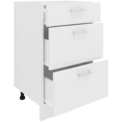Küchenschrank Breite 50 cm Schublade Unterschrank Küche Küchenmöbel Esilo