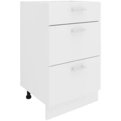 Küchenschrank Breite 50 cm Schublade Unterschrank Küche Küchenmöbel Esilo