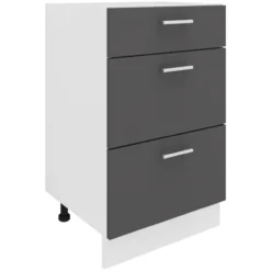 Küchenschrank Breite 50 cm Schublade Unterschrank Küche Küchenmöbel Esilo